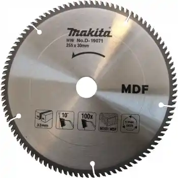 Makita D-19071 TCT Elmas Daire Testere 255x30mm 100 Diş