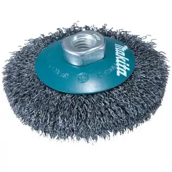 Makita D-39849 Kaynak Temizlik Dalgalı Telli Geniş Çanak Fırça 115xM14x2mm