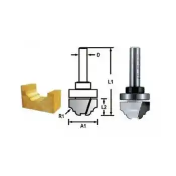 Makita D-48262Rulmanlı Klasik Dalma Freze Bıçağı (Çift Bıçak)
