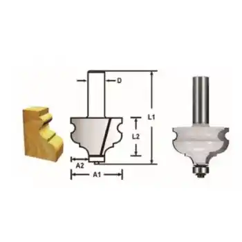 Makita D-48854 Rulmanlı Kenar Kalıp Freze Bıçağı (Çift Bıçak)