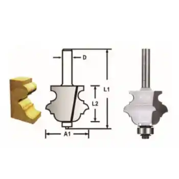 Makita D-48860 Rulmanlı Multi Profil Freze Bıçağı (Çift Bıçak)