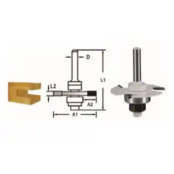 Makita D-48991 Yiv Açma Freze Bıçağı - Üç Kanatlı (Üç Bıçak)