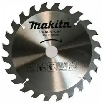 Makita D-52560 Ahşap için Elmas Daire Testere 165x20mm 24 Diş