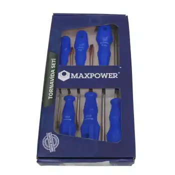Maxpower MX136D 6lı Düz Tornavida Seti