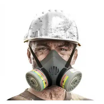 MaxSafety YYM-SET1 Çift Filtreli Hazır Set Yarım Yüz Solunum Maskesi