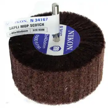 Nikon N34167 80x40x6mm 320 Kum Non Woven Saplı Mop Zımpara