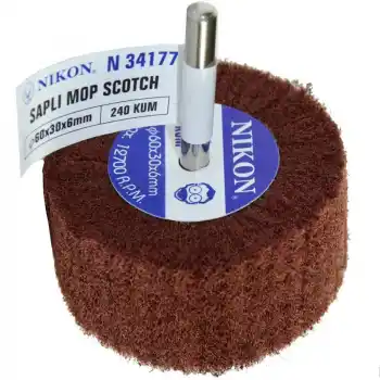 Nikon N34177 60x30x6mm 240 Kum Non Woven Saplı Mop Zımpara