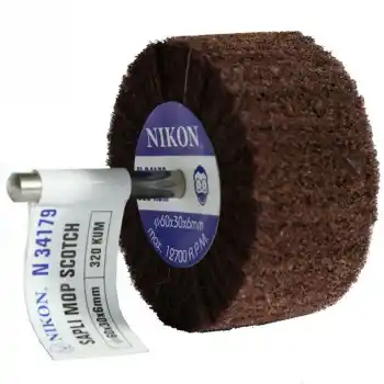 Nikon N34179 60x30x6mm 320 Kum Non Woven Saplı Mop Zımpara
