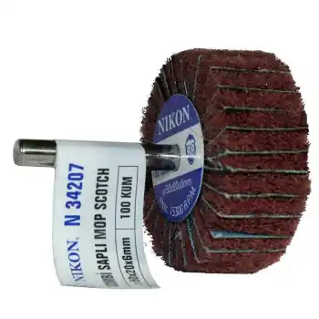 Nikon N34207 50x20x6mm 100 Kum Non Woven Saplı Kombi Mop Zımpara