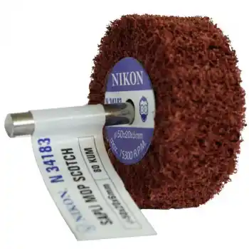 Nikon NIK34183 50x20x6mm 80 Kum Non Woven Saplı Mop Zımpara