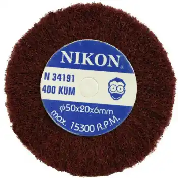 Nikon NIK34191 50x20x6mm 400 Kum Non Woven Saplı Mop Zımpara