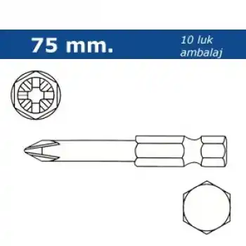 Proscr SCR03079 PH4 75mm Yıldız Bits Ucu