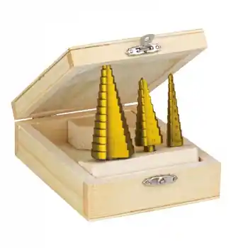 Proter 3lü Titan Kaplama Kademeli Sac Delme Seti