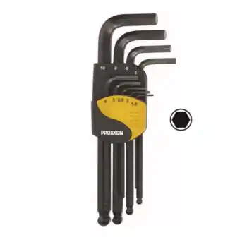 Proxxon 23946 9 Parça Bombe Başlı Alyan Takımı