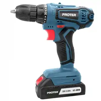 PST 920 SP 10mm 2.0Ah.20V Li-ion Pil 2 Vts.Şarjlı Matkap