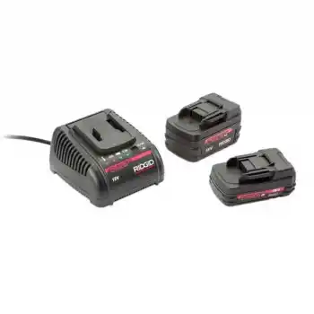 Ridgid 45433 ST-330 için 2 Adet 18V Akü ve 1 Adet Şarj Cihazı Seti