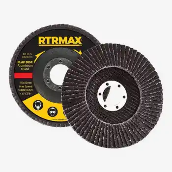 Rtrmax RDF115100 15mm 100 Kum Alüminyum Oksit Flap Disk
