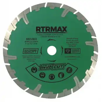 Rtrmax RES180 180 Uzun Segmentli Turbo Elmas Testere