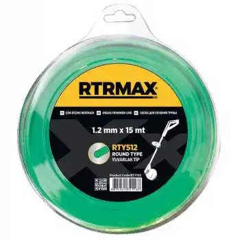 Rtrmax RTY512 1.2mmx15m Tırpan Misinası Yeşil Yuvarlak