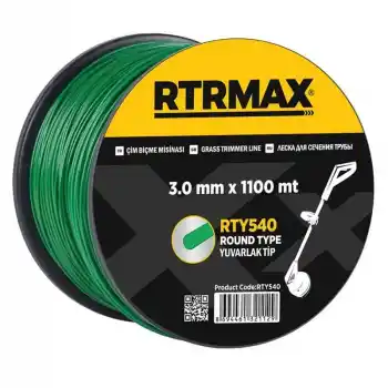 Rtrmax RTY543 3.3mmx900m Yeşil Yuvarlak Tırpan Misinası