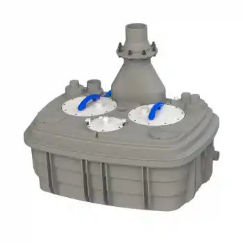 Sanihydro Sanicubic 2 VX Çift Motor Monofaze Foseptik Öğütücü Tahliye İstasyonu 120 Litre.