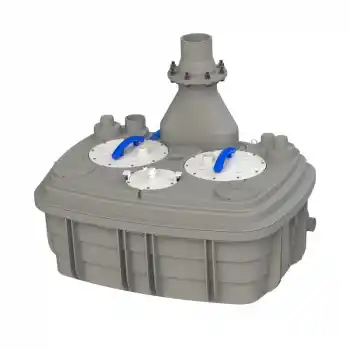 Sanihydro Sanicubic 2 VX Çift Motor Trifaze Foseptik Öğütücü Tahliye İstasyonu 120 Lt.