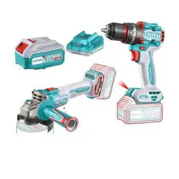 Total TCKLI20273E Akülü Darbeli Matkap+Avuç Taşlama Seti