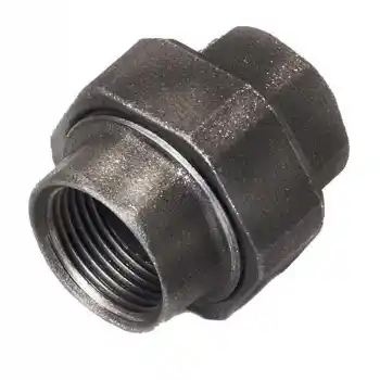 Trakya Döküm 1 1/4 Siyah Düz Rakor