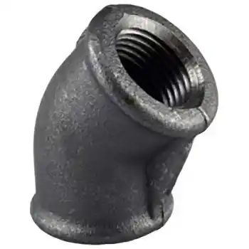 Trakya Döküm 2 1/2 Siyah Dirsek 45°