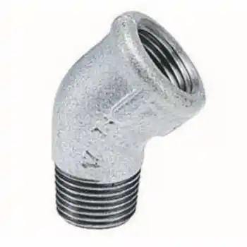 Trakya Döküm 3/4 Galvaniz Kuyruklu Dirsek 45°