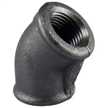 Trakya Döküm 3 Siyah Dirsek 45°