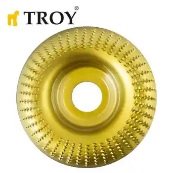 Troy 25074 Avuç Taşlama için Ahşap Aşındırıcı Törpü Diski, Toroidal 125mm