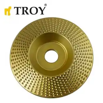 Troy 25076 Avuç Taşlama için Ahşap Aşındırıcı Törpü Diski, Trapezoidal, 125mm