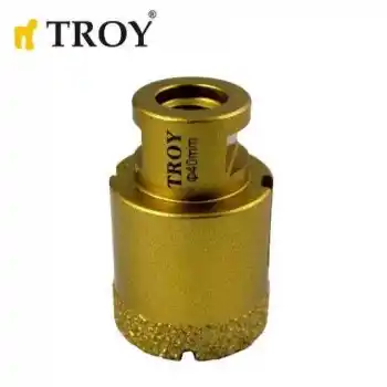 Troy 27450-40 Avuç Taşlamalar için Seramik Kuru Elmas Delici 40mm