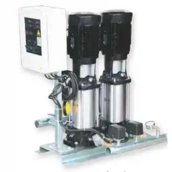 Water Sound 2CV64-4T 30HP Trifaze Paslanmaz İki Pompalı In Line Hidrofor