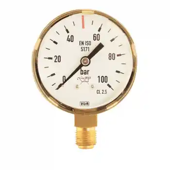 Yıldız 52100 50 Bar Kadran sonu 100 Bar-Basınç Göstergesi