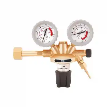 Yıldız 5250SC Manometreli 21 L/min W 21.80 x 1/14 CO2 Karbondioksit Basınç Düşürücü