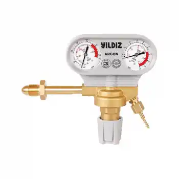 Yıldız 5340S Manometreli 21 L/min G 5/8 Dış Argon Basınç Düşürücü