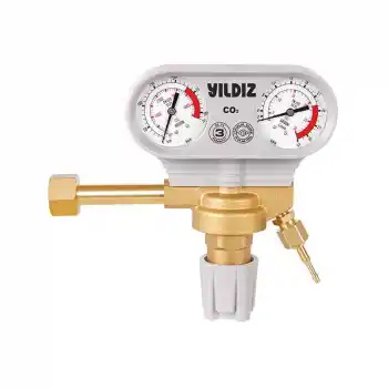 Yıldız 5350S Manometreli 21 L/min W 21.80 x 1/14 CO2 Basınç Düşürücü