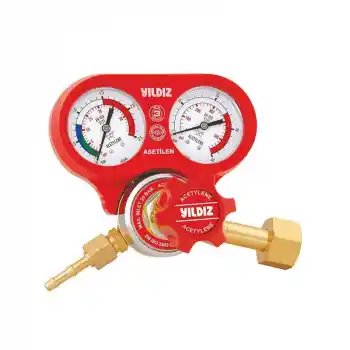 Yıldız 5411S 0-1,5 Bar W 23x1/18 Asetilen Basınç Düşürücü