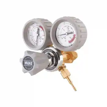 Yıldız 5740S Manometreli 21 L/min G 5/8 Dış Argon Basınç Düşürücü