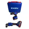 Exen EN 204 Akülü Darbeli Matkap, Avuç Taşlama Seti