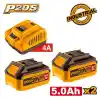 Ingco FBCPK2513E Akü ve Şarj Cihazı Seti 20V 5.0Ah