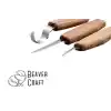 BeaverCraft S13 Ahşap Kuksa Kaşık Oyma Bıçağı Seti 6 Parça