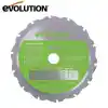 Evolution F185TCT-16CS Çoklu Malzeme için Dairesel Testere Bıçağı 185mm
