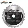 Evolution GW185TCT-24 Ahşap Daire Testere Bıçağı, 185mm