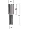 Makita D-47581 Dalma Düz Kanal Freze Bıçağı (Çift Bıçak) 20mm