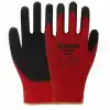 Rtrmax RH19891 RT09 NO:9 Kırmızı Lateks Kaplı Örgü Desenli Polyester Eldiven