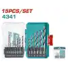 Total TACSDL51506 15 Adet 4341 HSS Matkap Uç Seti