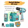 Total TOSLI250101E Darbeli Matkap+Lazer Metre+Lazer Hizalama Seti